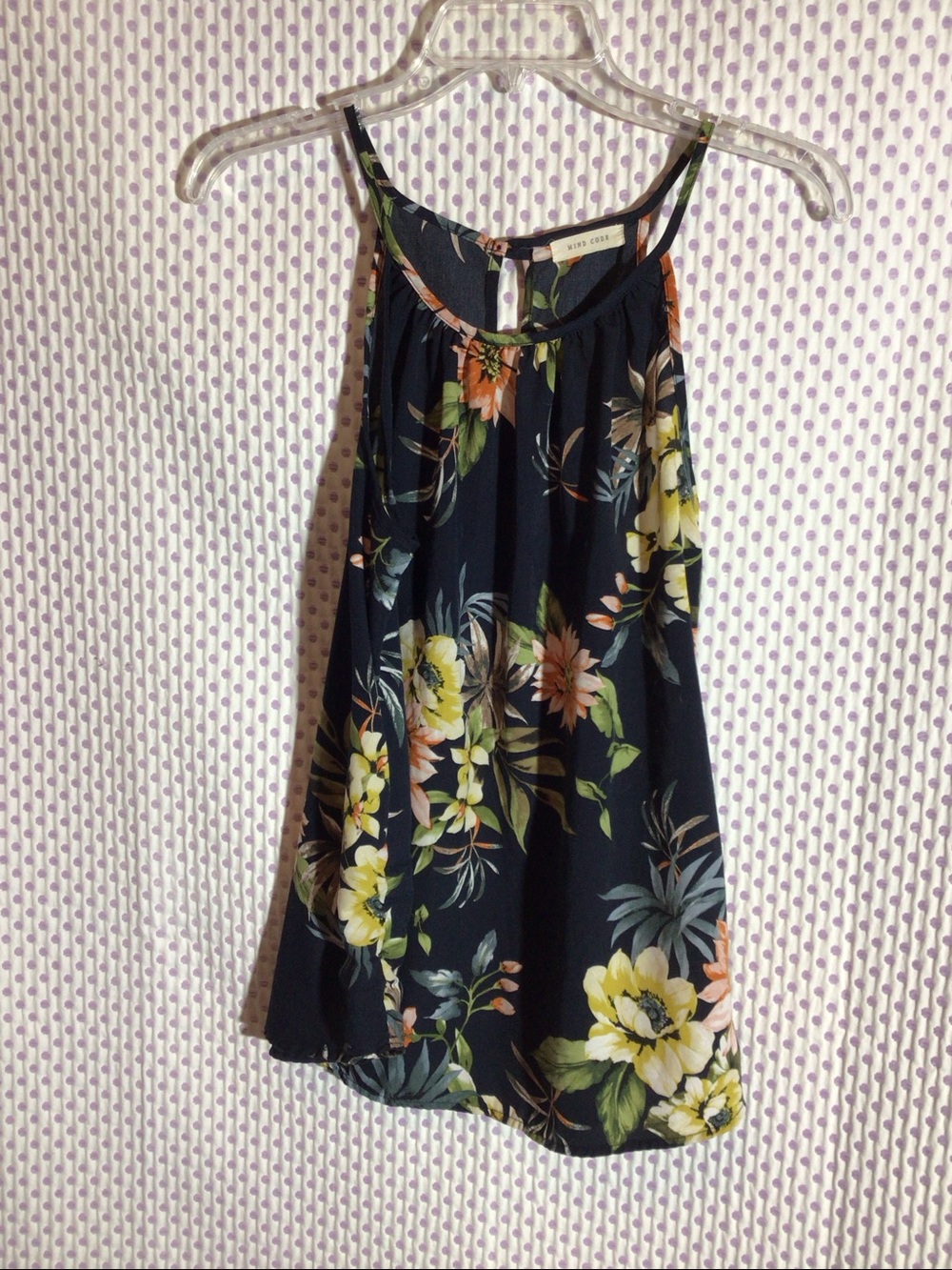 Mind Code Floral Halter Top